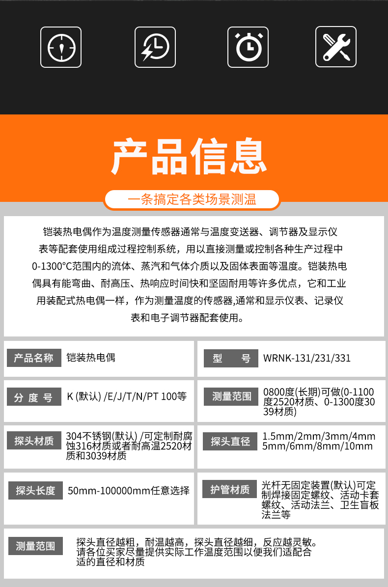 鎧裝熱電偶-阻10_http://www.salipt.com.cn_溫度儀表_第6張